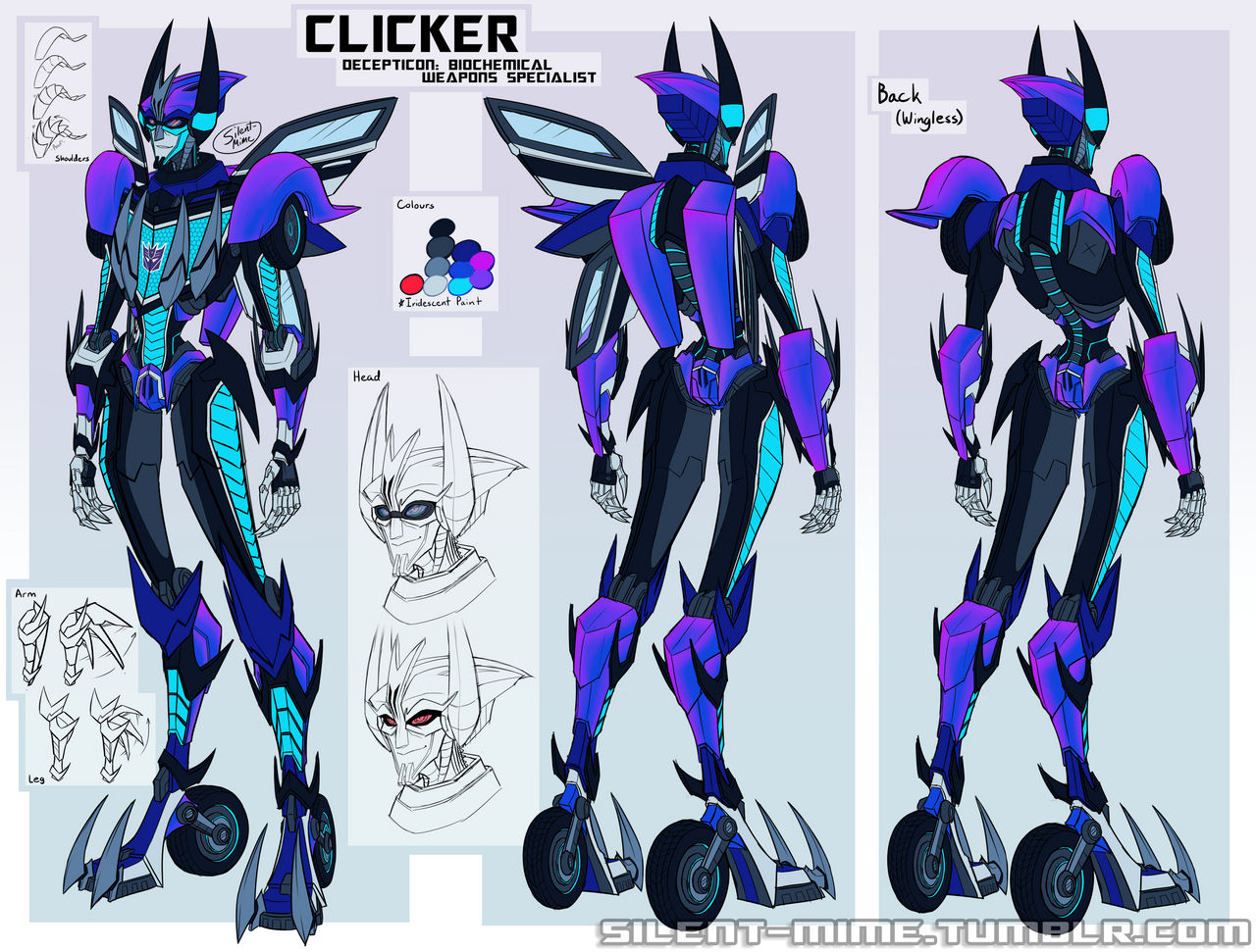 Clicker Full Reference Sheet by Silent-Mime on DeviantArt
