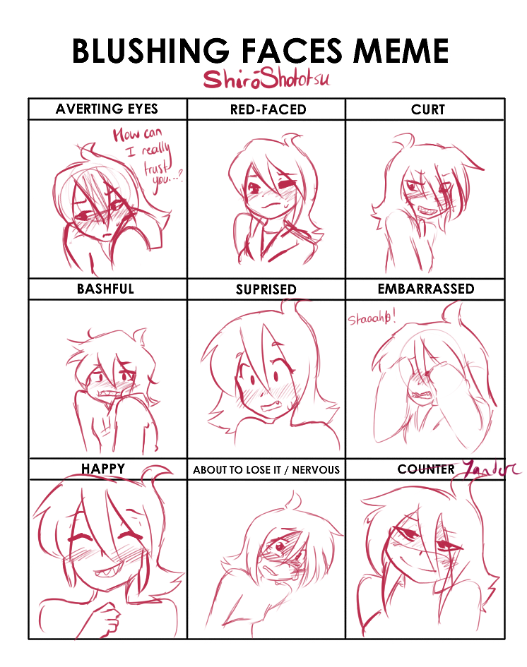 Shiro blush meme