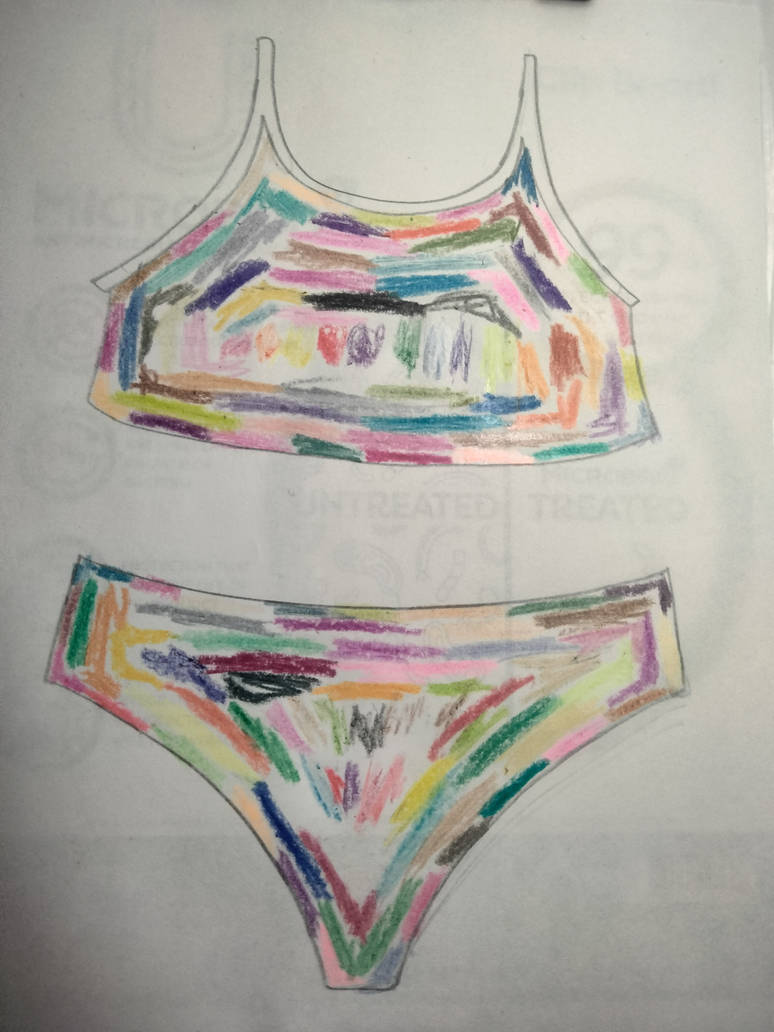 Full colored bikini by GrayComputer on DeviantArt