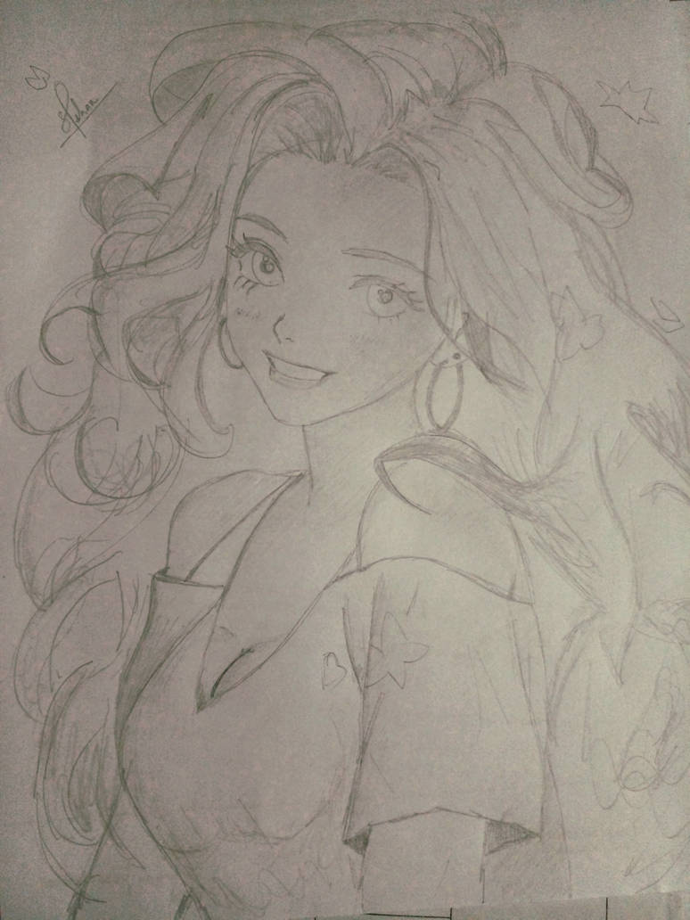 Anime Girl Uncolored 2 by yehanwasura on DeviantArt