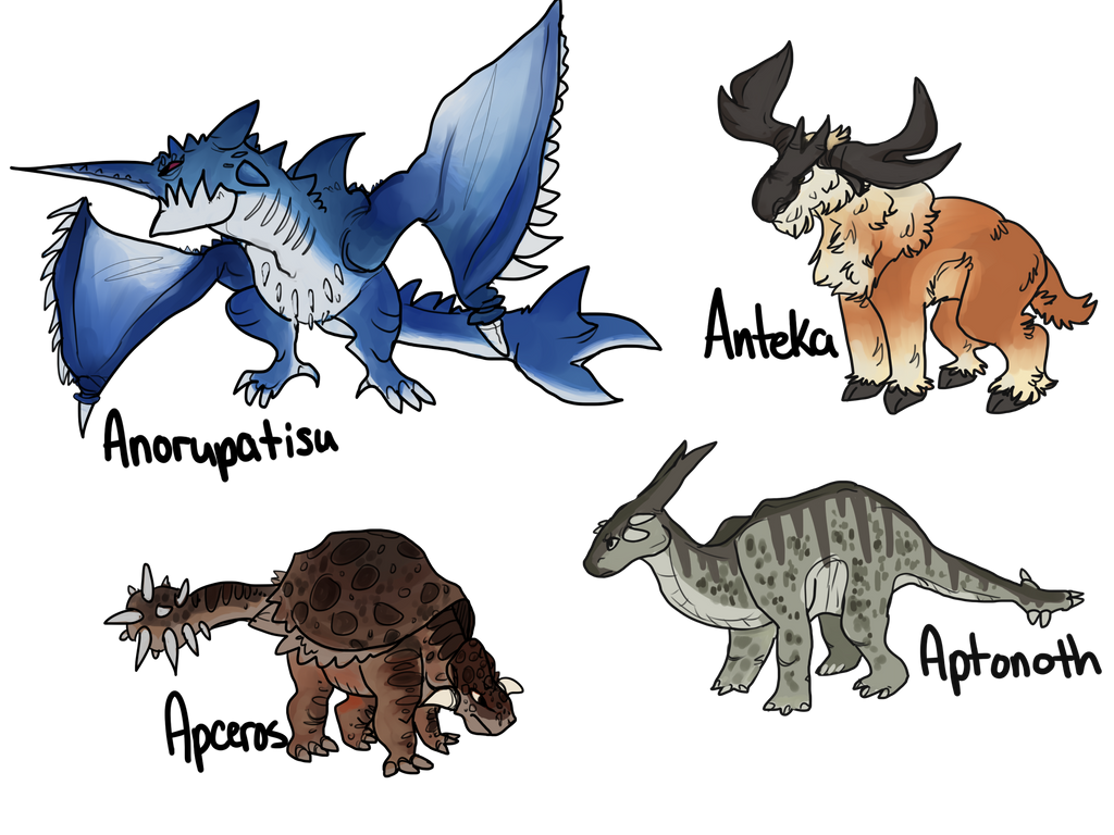 Monhun Batch Four by foxglovelullaby on DeviantArt