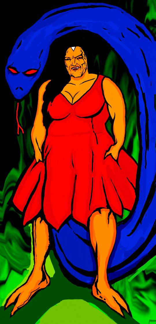 Python Queen Woman Pythamatuza - Python Queen with Python Zierchuvu by tfaulkner821 on ...
