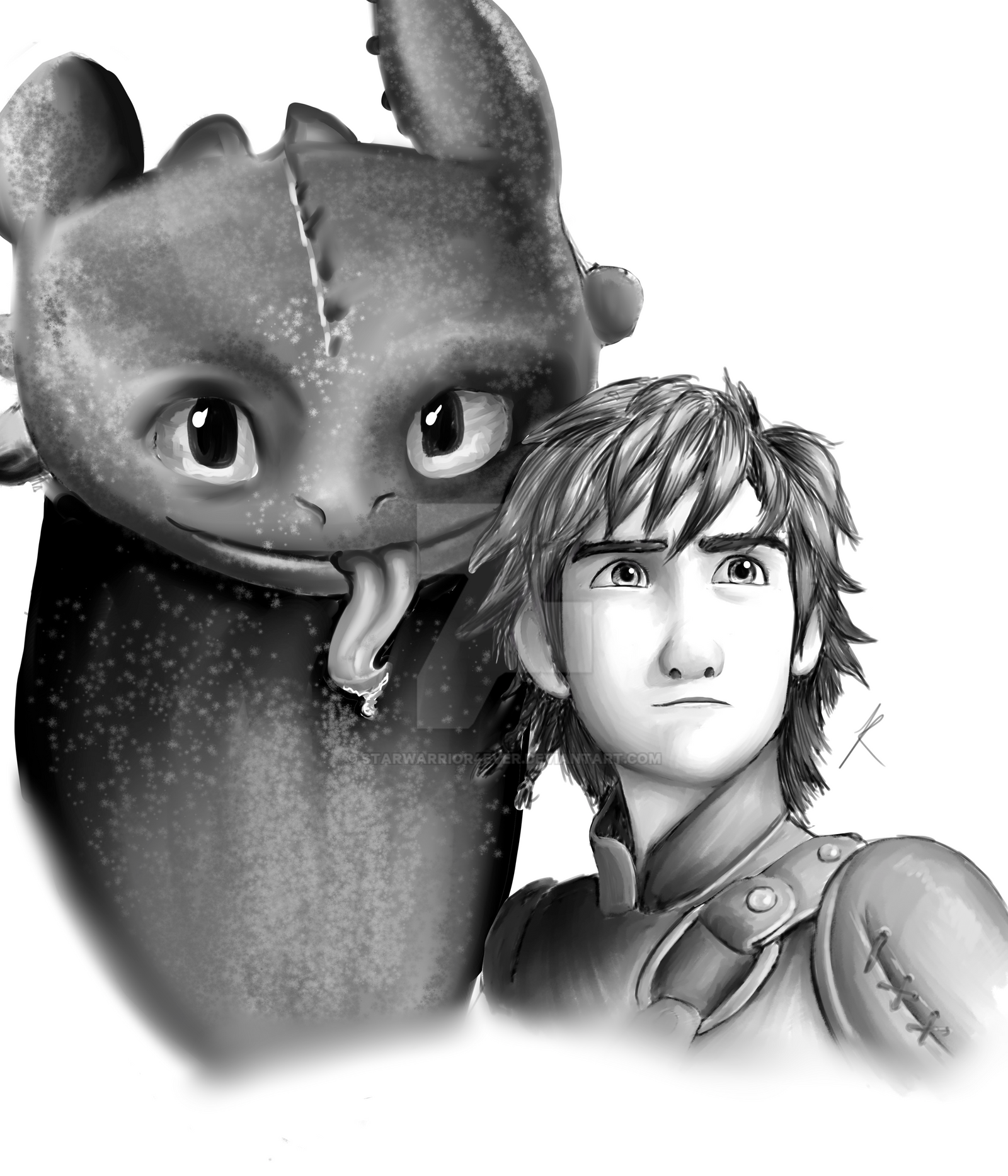 Hiccup And Toothless by Starwarrior4ever on DeviantArt.