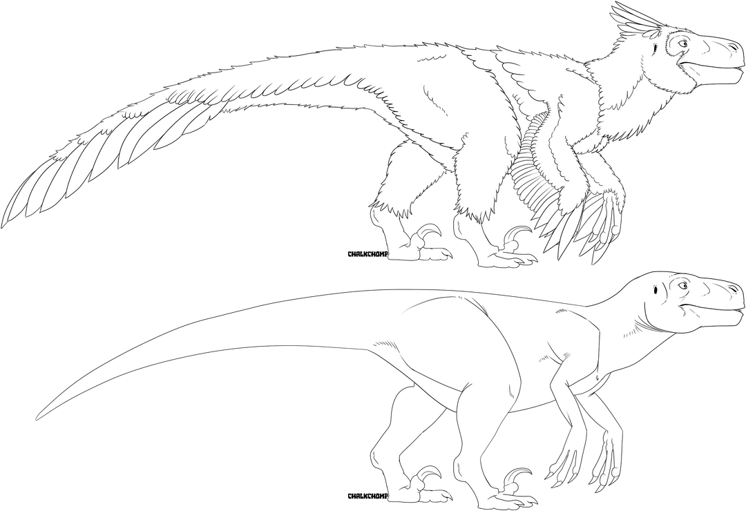 Utah Raptor Outlines Base - Utahraptor by ChalkChomp on DeviantArt
