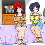 Ranma and Akane on the bed