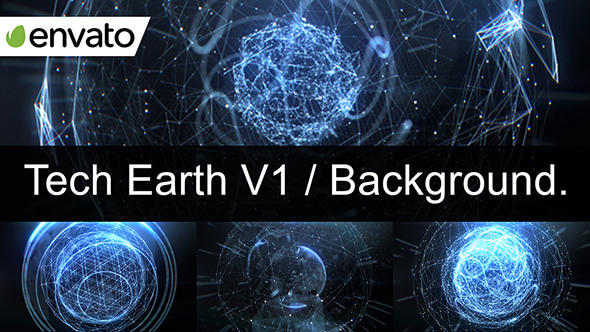 Tech Earth V1 / Video Background.