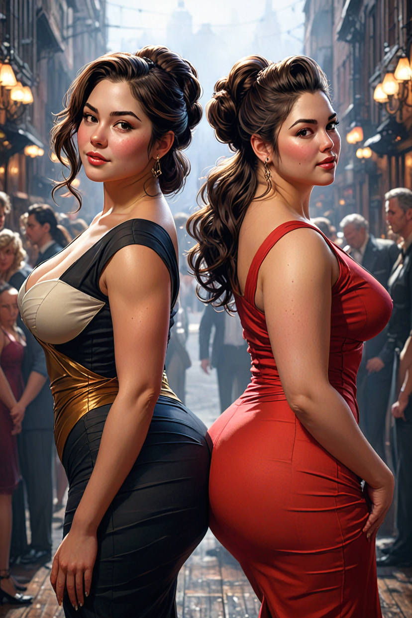 Club Hostesses Ass To Ass