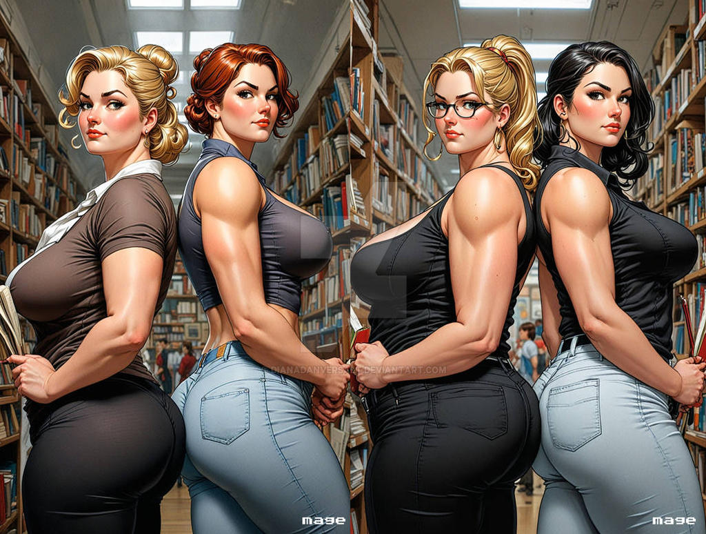 More Teachers Ass To Ass In Library
