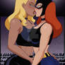 Barbara and Dinah after sparring