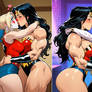 Diana and HarleySurprise kiss