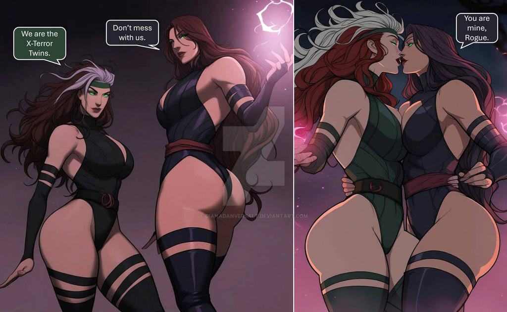 Introducing The X-Terror Twins: Rogue and Psylocke