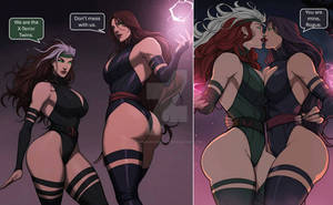 Introducing The X-Terror Twins: Rogue and Psylocke