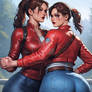 Claire and Clara Dancing together