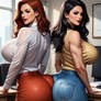 Meet Chloe and Ashley: Rivals at Work Ass-to-Ass