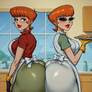 Dexter's Mom Ass-to-Ass with Neighbour Lady