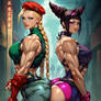 Cammy White and Juri Ass-to-Ass
