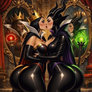 Maleficent kissing Evil Queen