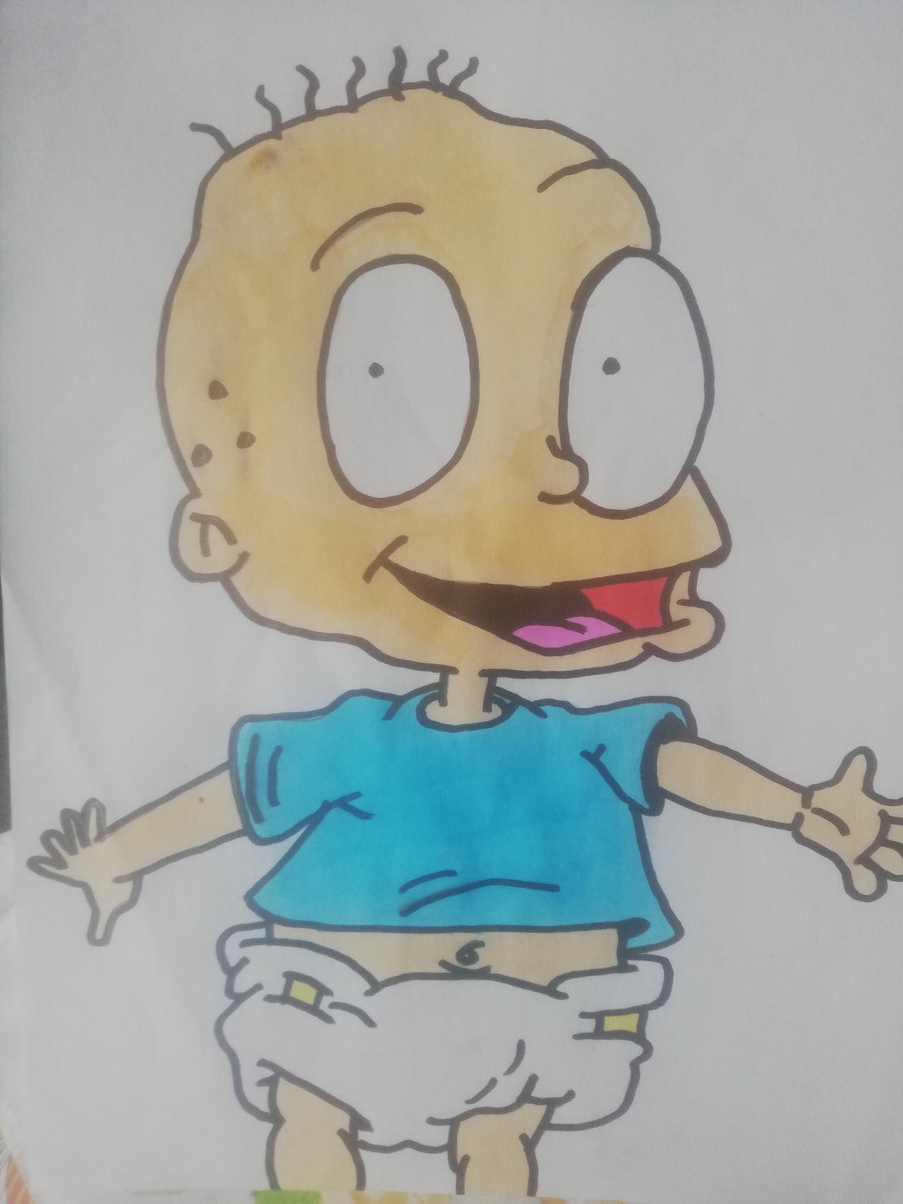 Finished Tommy from rugrats by merchantarts1 on DeviantArt