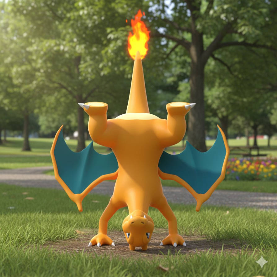 Charizard Scratch Charizard is doing a handstand by batman714 on DeviantArt