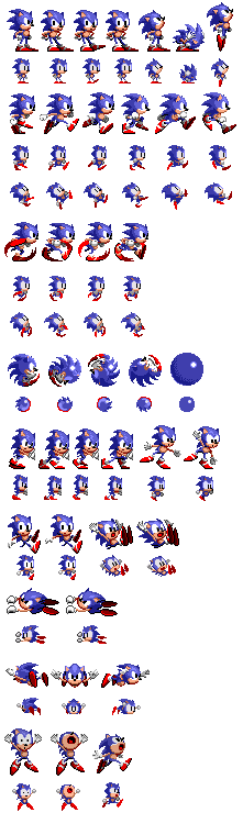 Teen Sonic in Sonic 1 Sprites by LuisToons12345 on DeviantArt