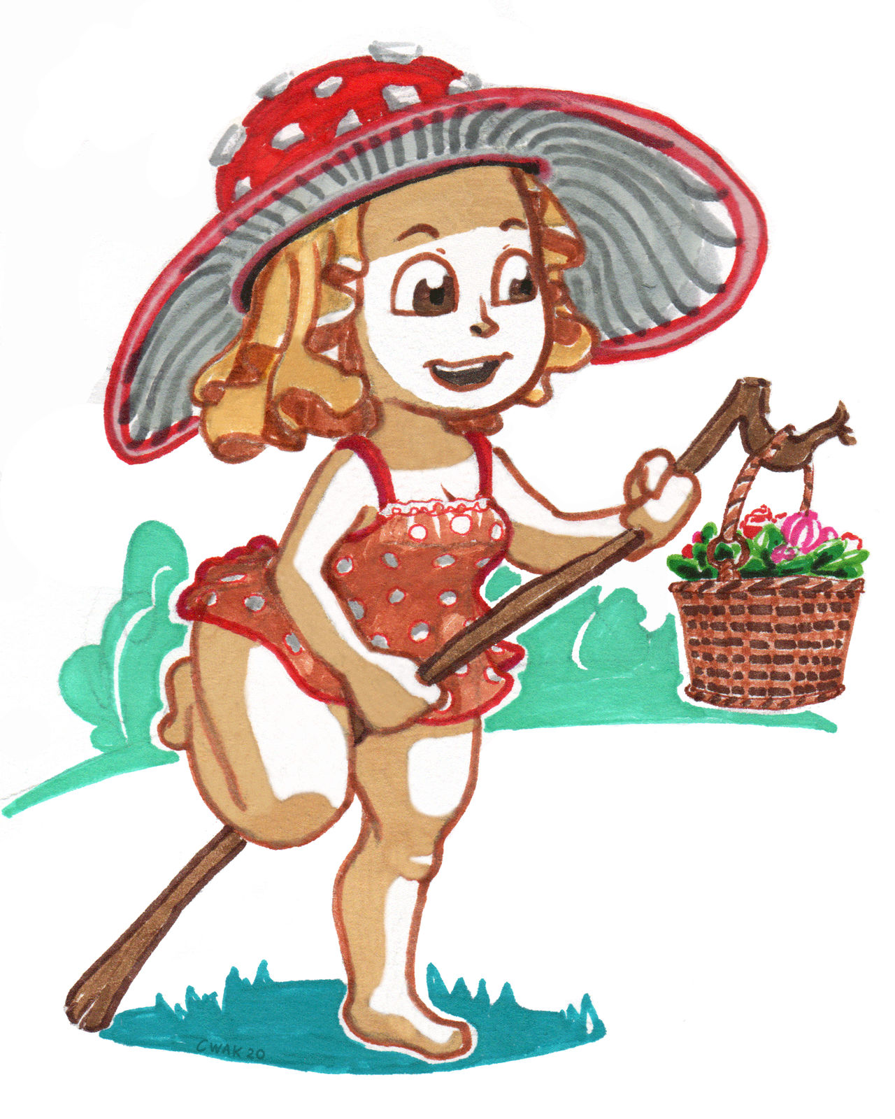Toadstool girl by cubewithakick on DeviantArt
