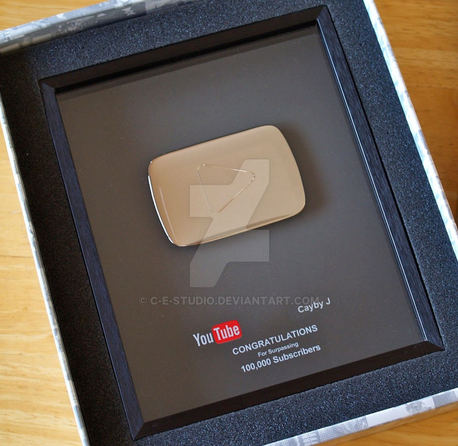 My Youtube Play Button Plaque Award By C E Studio On Deviantart My Youtube Play Button Plaque Award By C E Studio On Deviantart