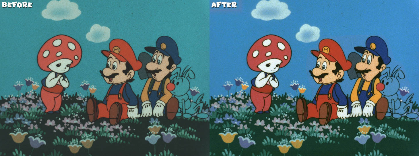 Before and After - SMB. Anime (Color Correction) by C-E-Studio on ...