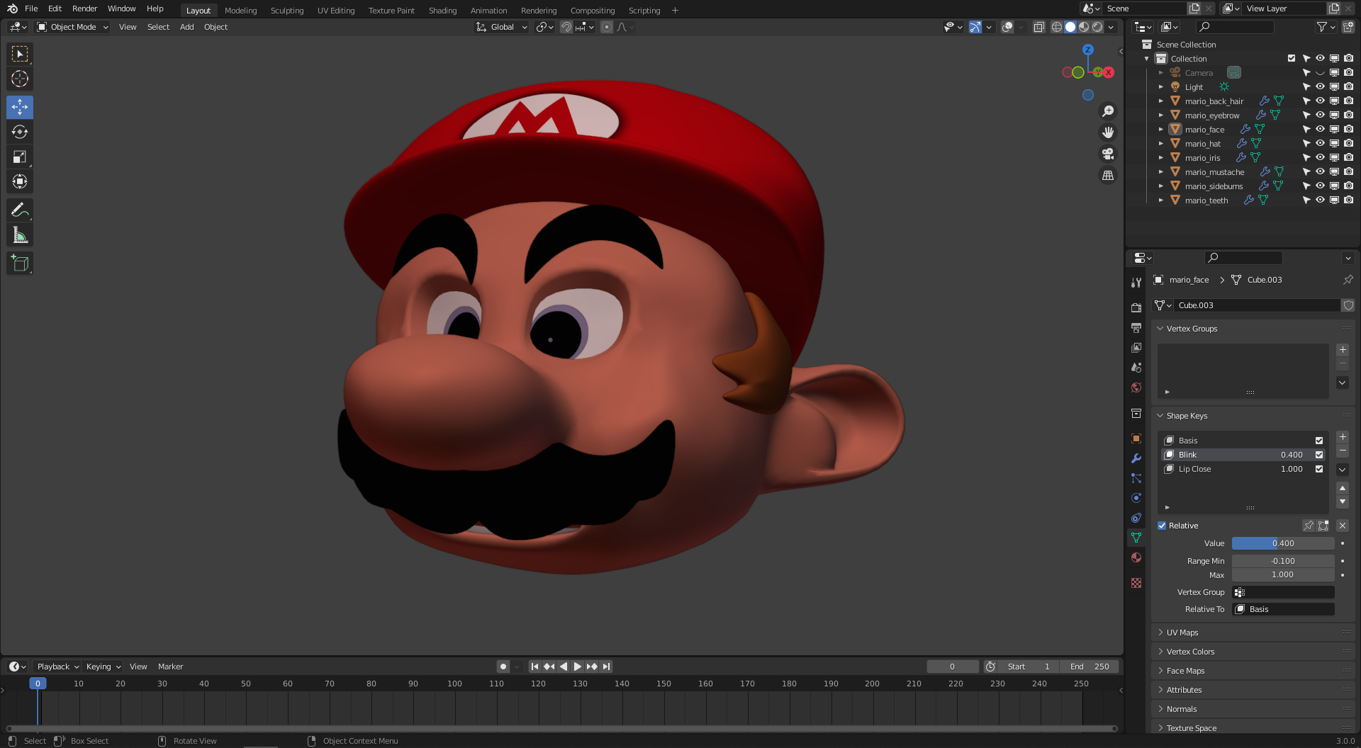 Mario Head Computer Blender WIP - MTT Mario Head (MIRT) by C-E-Studio on DeviantArt