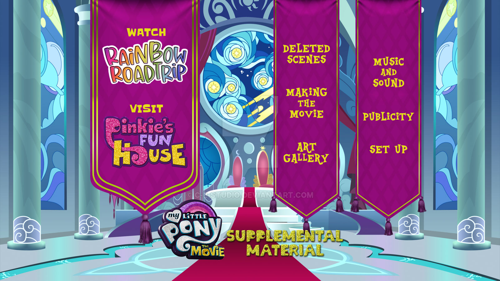 MLP The Movie - Bonus Material Disc Menu Concept by C-E-Studio on ...