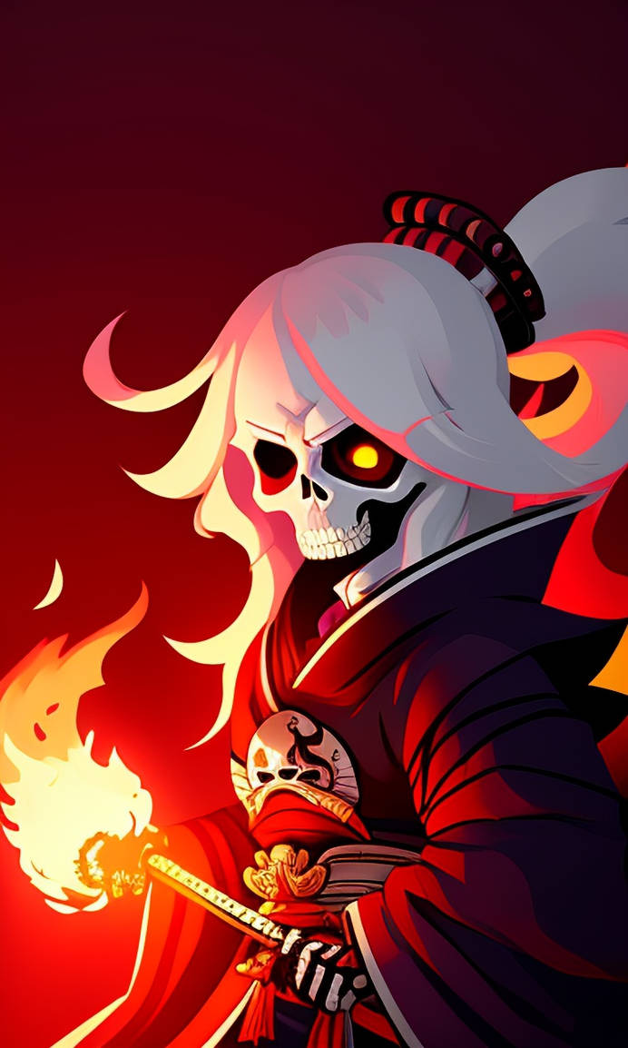 skeleton on fire by Deveant2 on DeviantArt