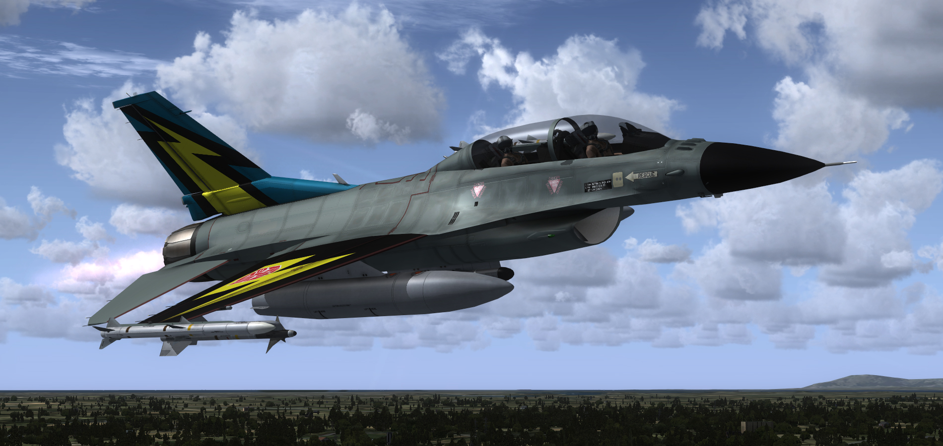 F-16 Skydive 1