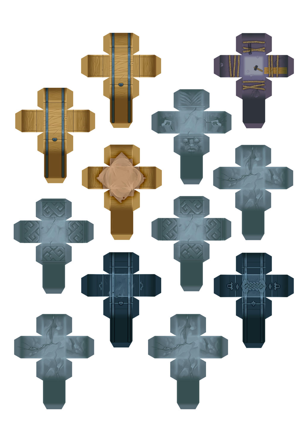 0.6 inches papercraft boxes by 40-Kun on DeviantArt