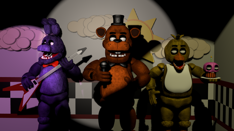 Mapa Fnaf 1 completo Modelo 3D - TurboSquid 1831780