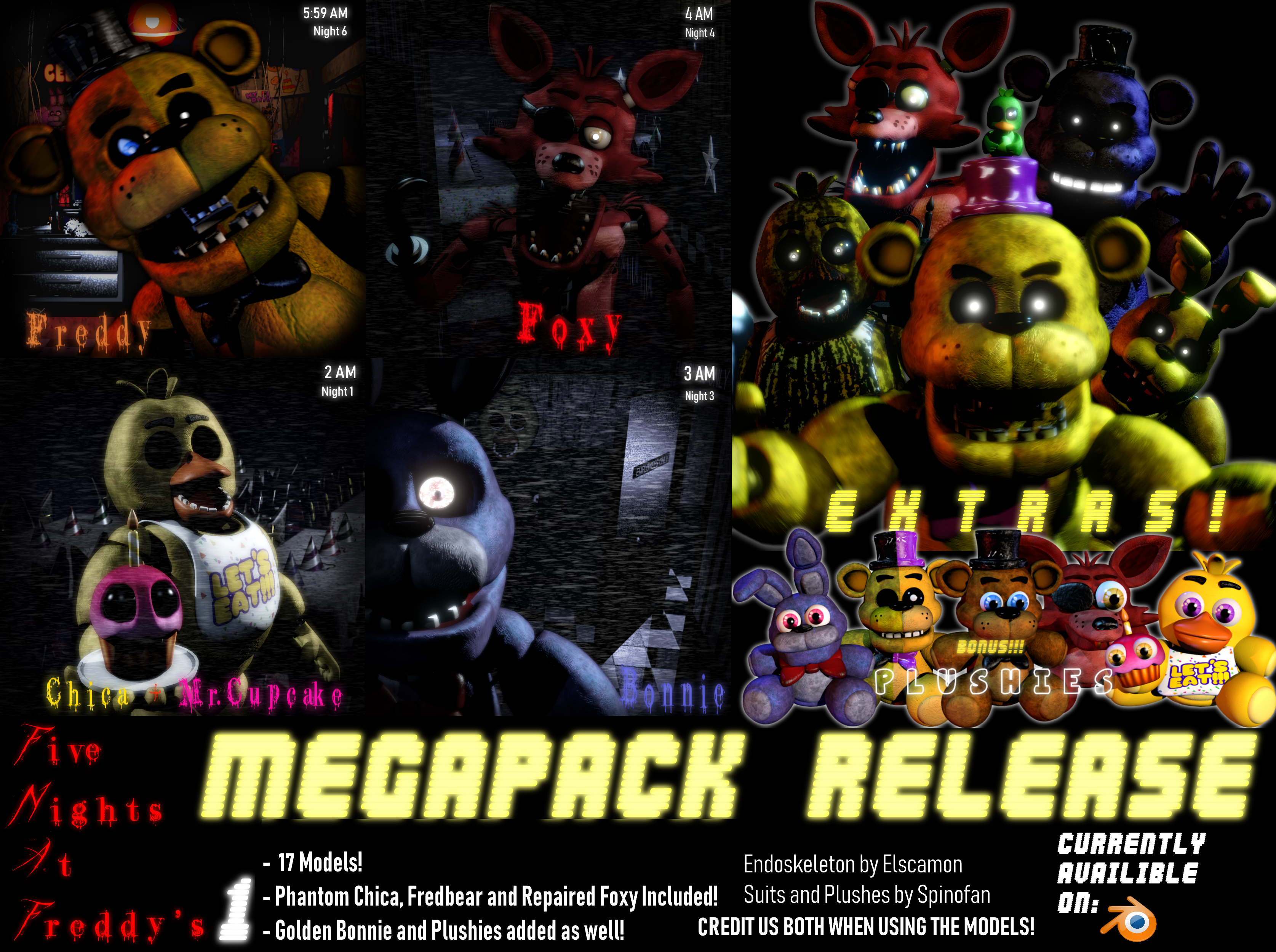 FNaF 1 Map Release (Blender 2.8+) by Monste-Official on DeviantArt