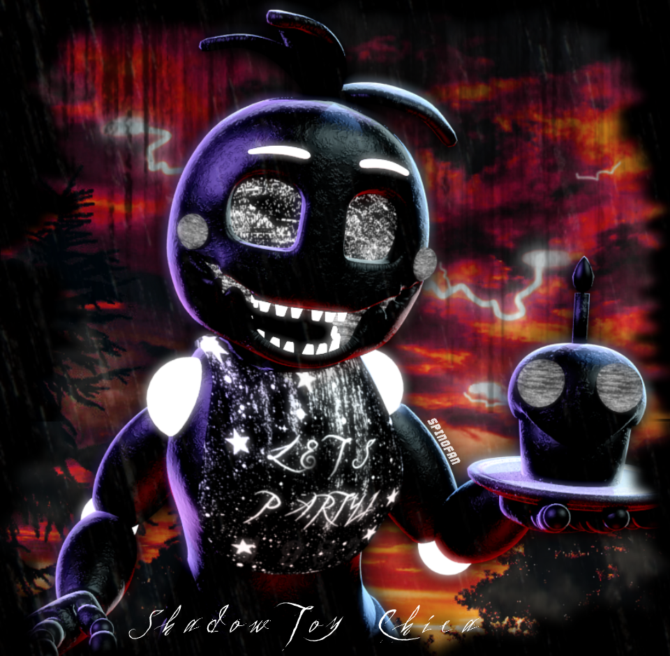 FNAF Story: Toy Chica Meets Shadow by AskBenDrownedOrRake on