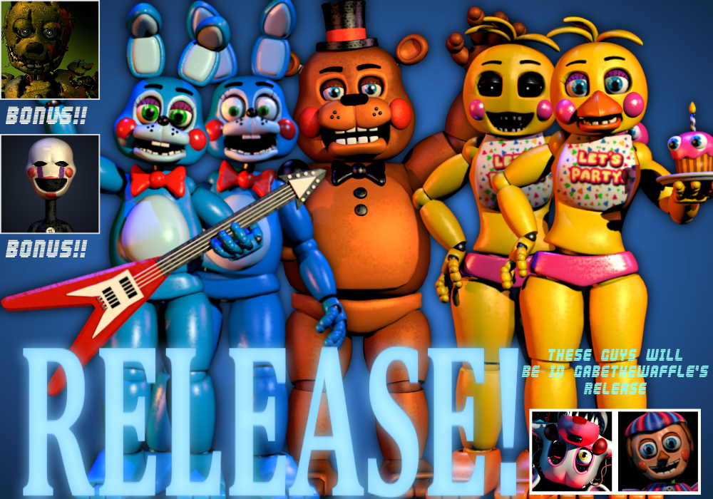 FNaF 1 Pack v1 Blender Release! by Spinofan on DeviantArt