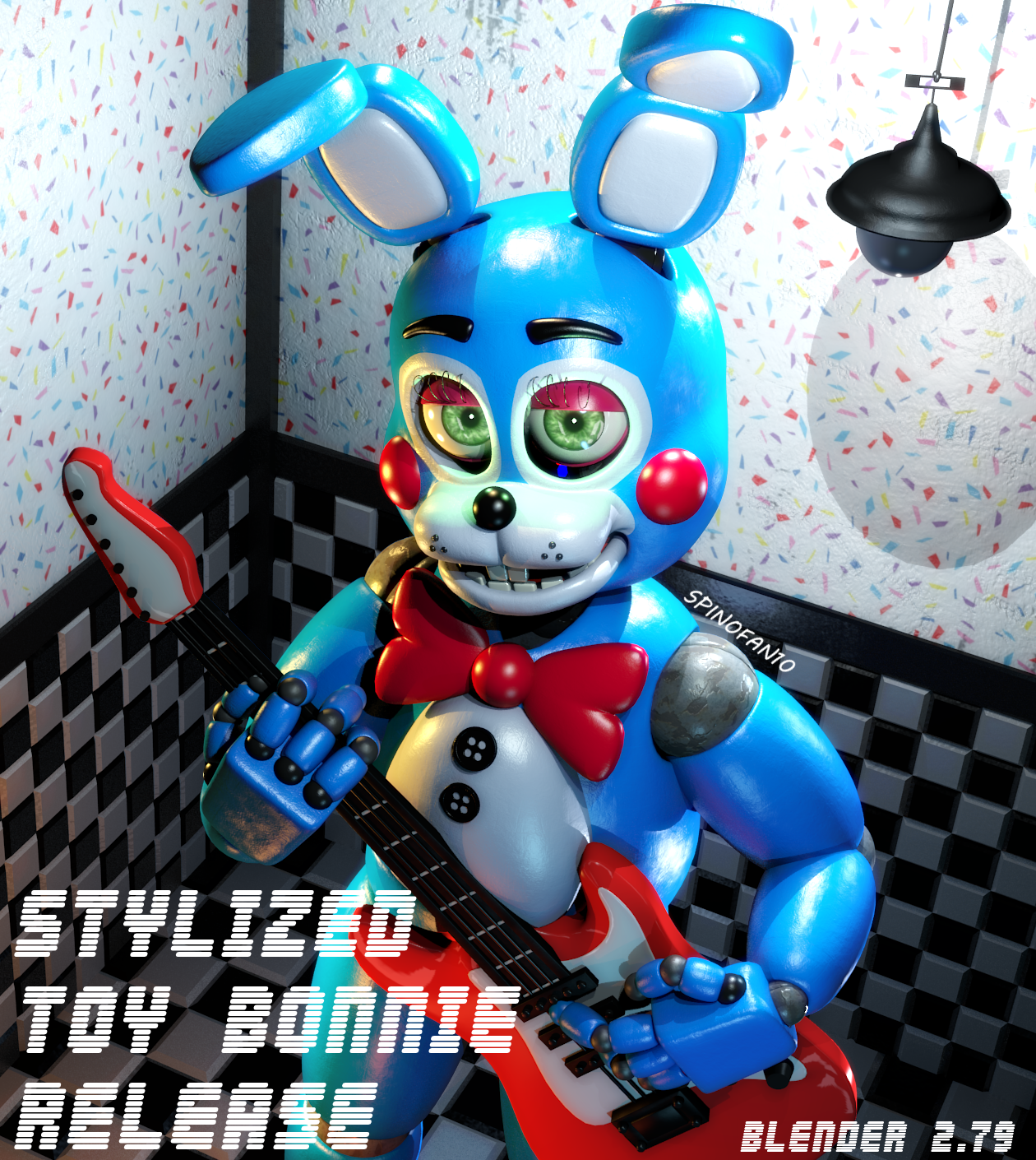 ArtStation - [FNAF] Stylized Toy Bonnie model