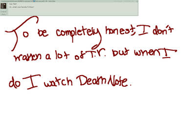 Deathnote is amazing. Q1