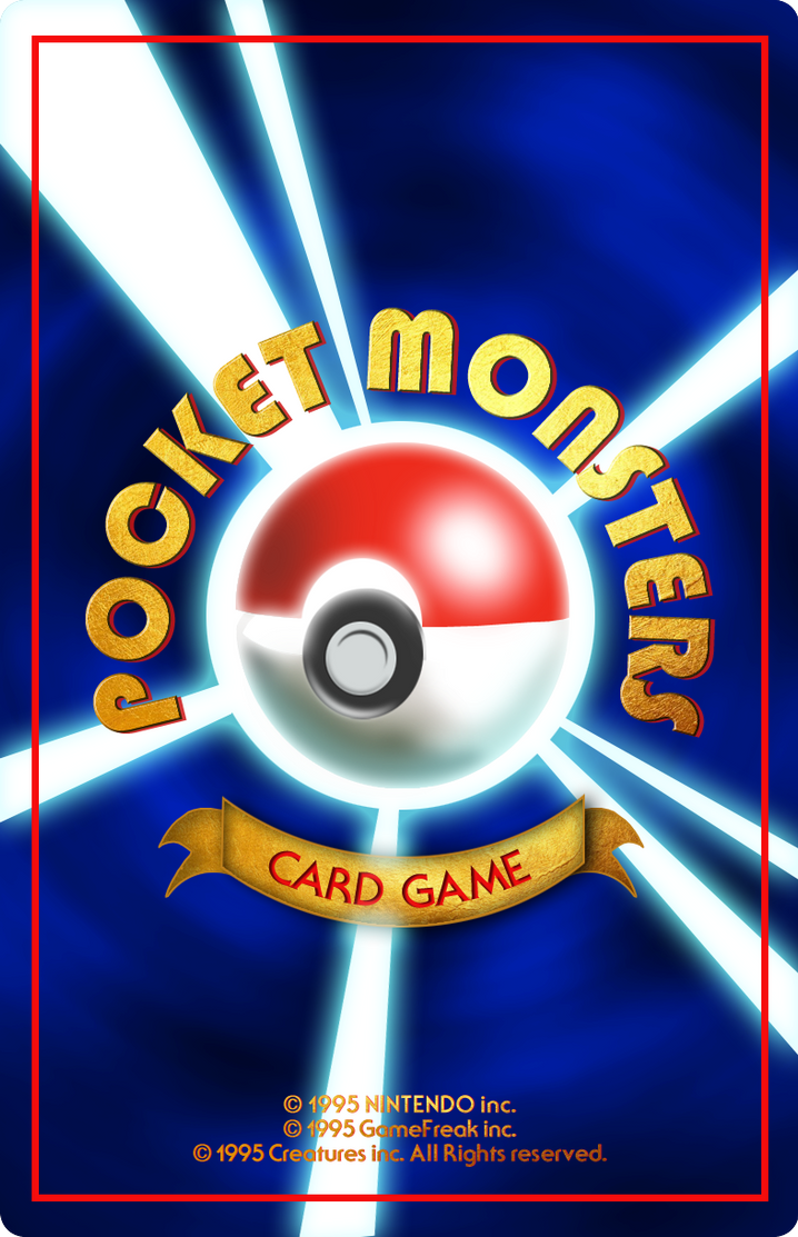 Pokemon - Beta Card Back by ChokaVonChicken on DeviantArt Pokemon - Beta Card Back by ChokaVonChicken on DeviantArt