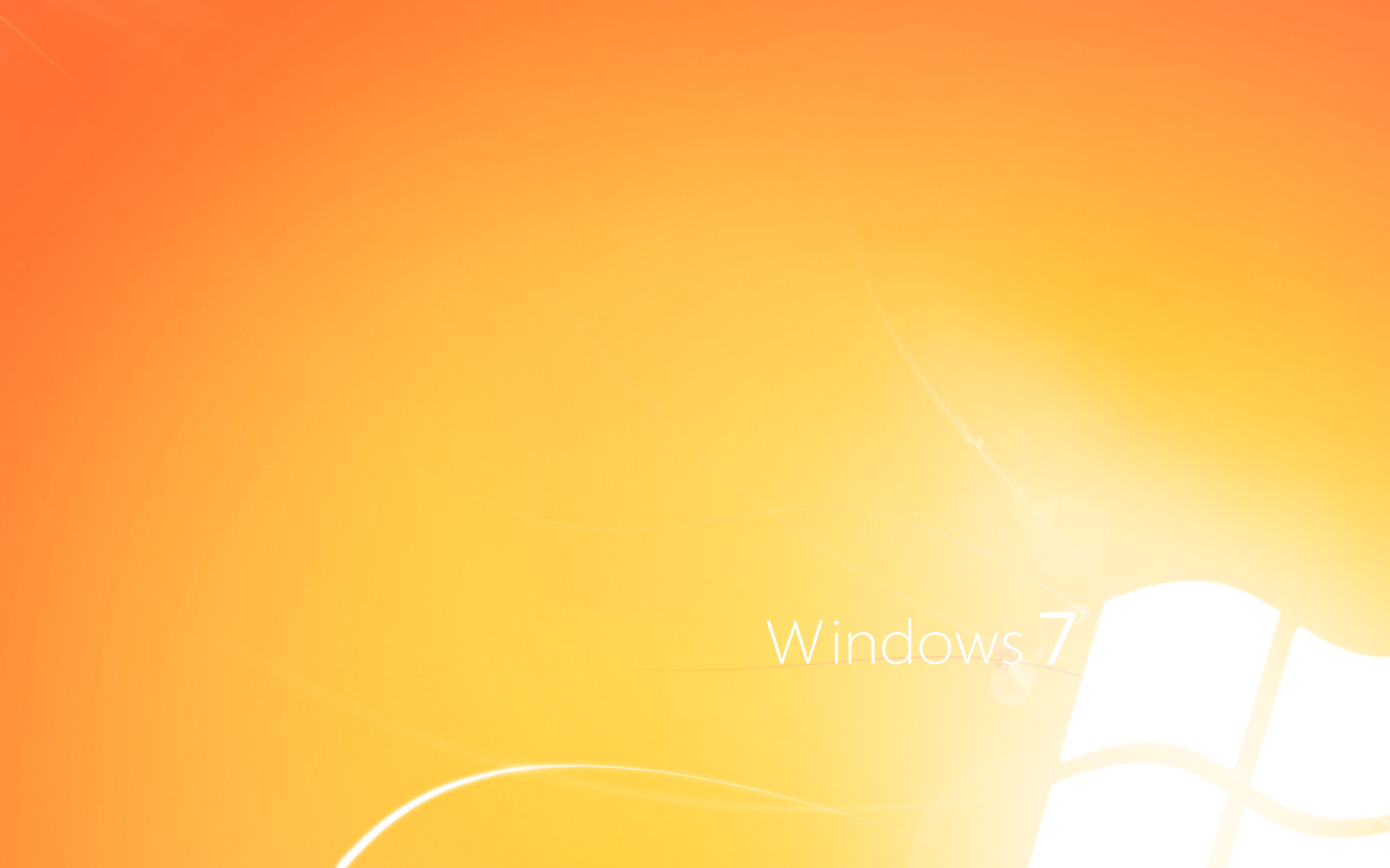 Orange Wallpaper Windows 7 Windows 7, 2013, New, HD Wallpaper | Peakpx