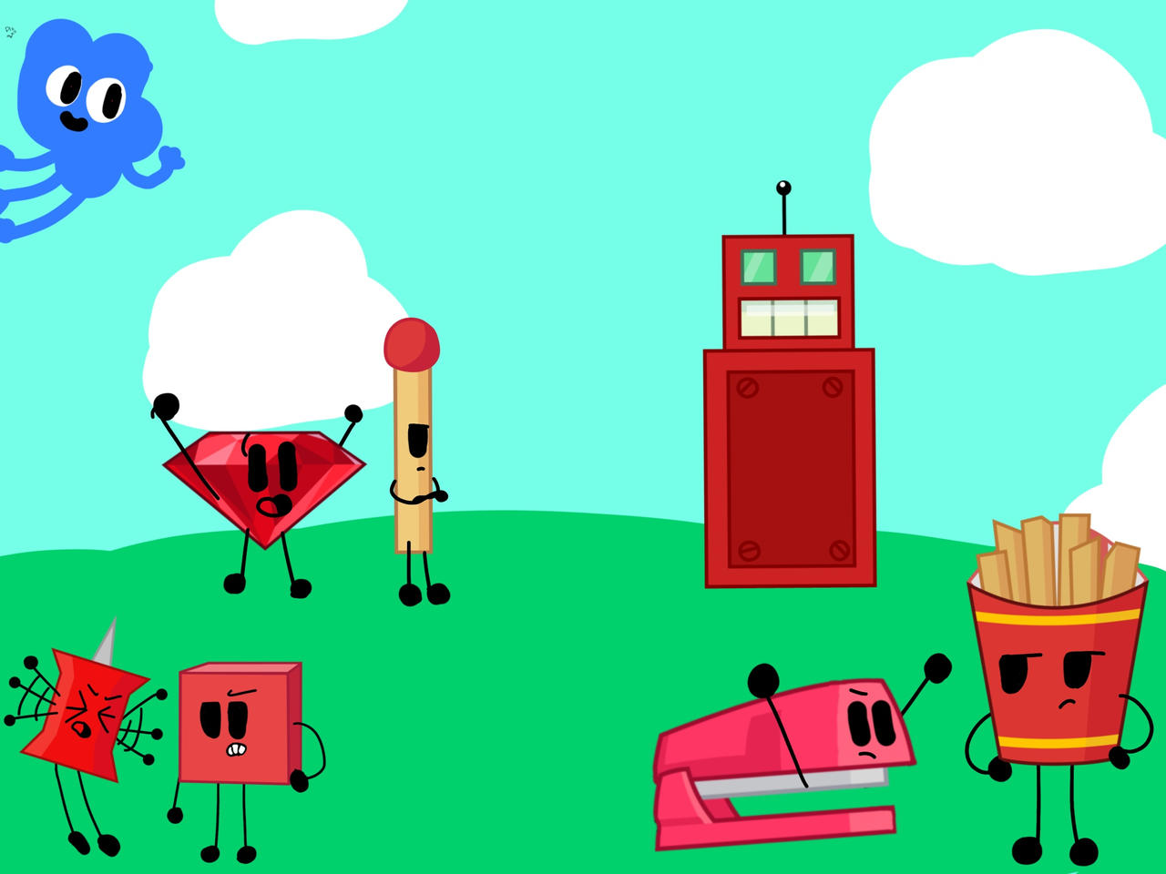 All red Bfb by TheMarchArtist on DeviantArt