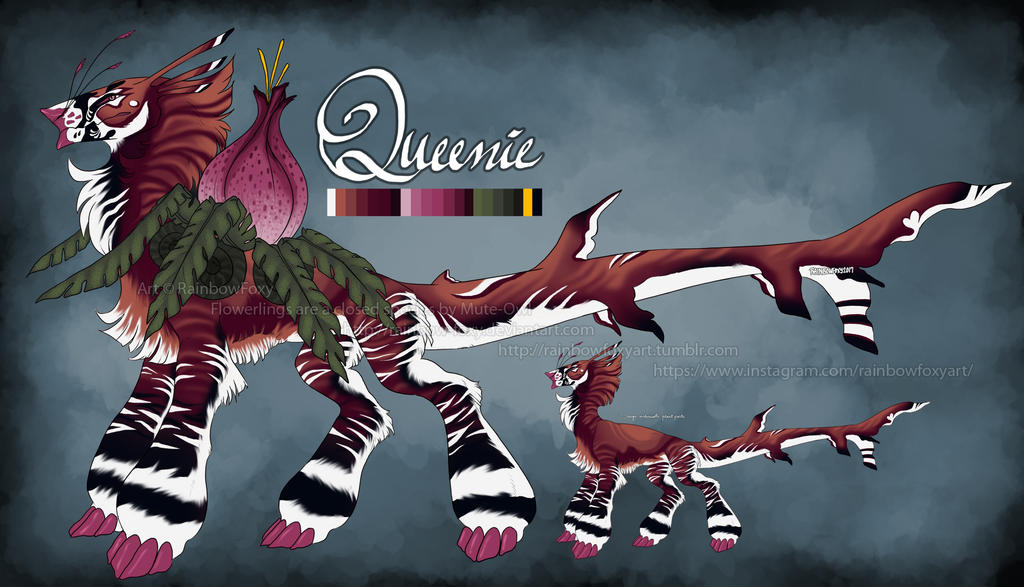 Queenie (Flowerling MYO Contest 2017) by Rainbow-Foxy Queenie (Flowerling MYO Contest 2017) by Rainbow-Foxy