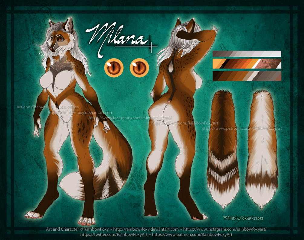 Milana Reference Sheet by Rainbow-Foxy Milana Reference Sheet by Rainbow-Foxy