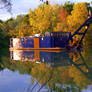 Dredge on Erie Canal