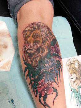 Lion Flash Tattoo