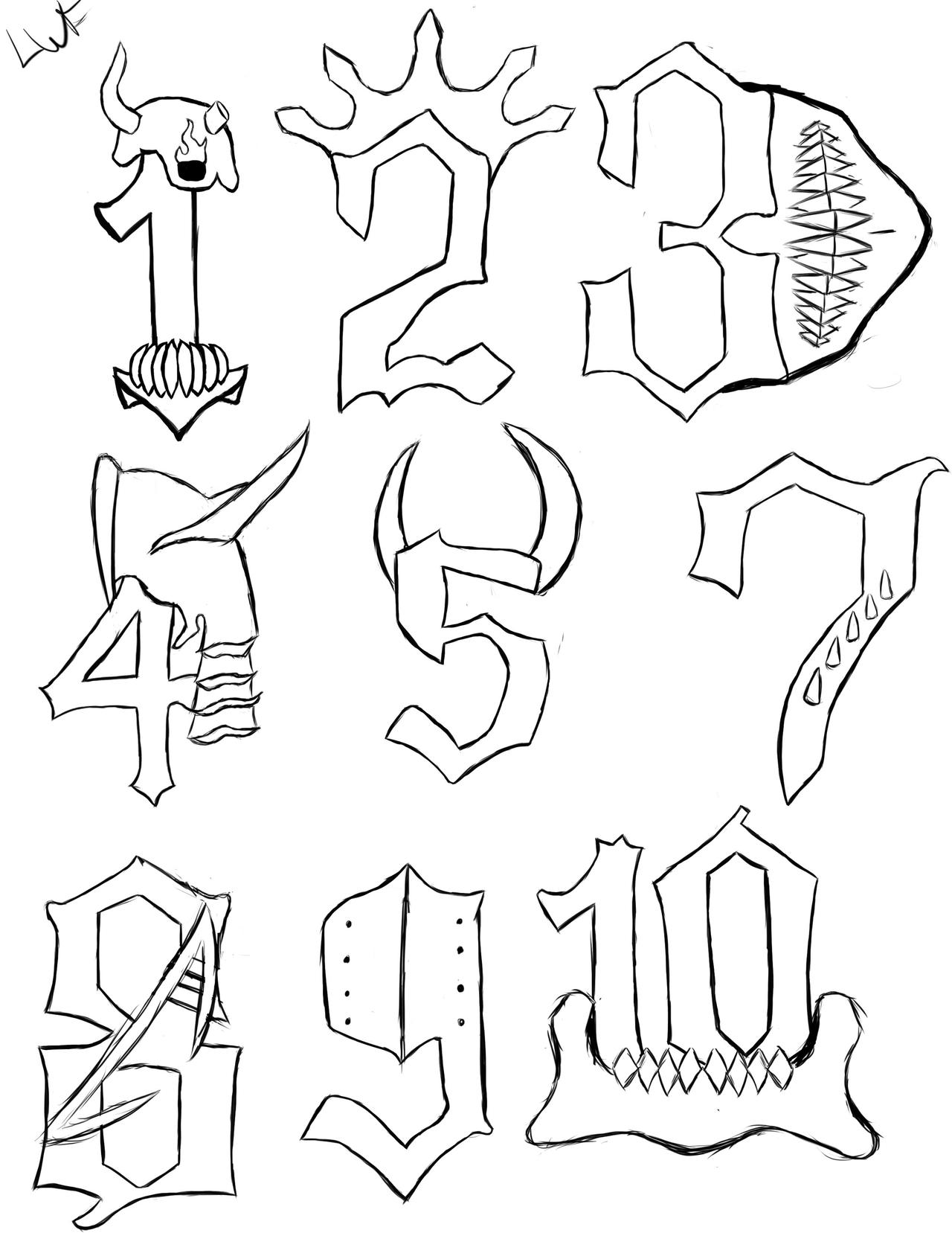 Bleach Numbers by Lightnpie on DeviantArt