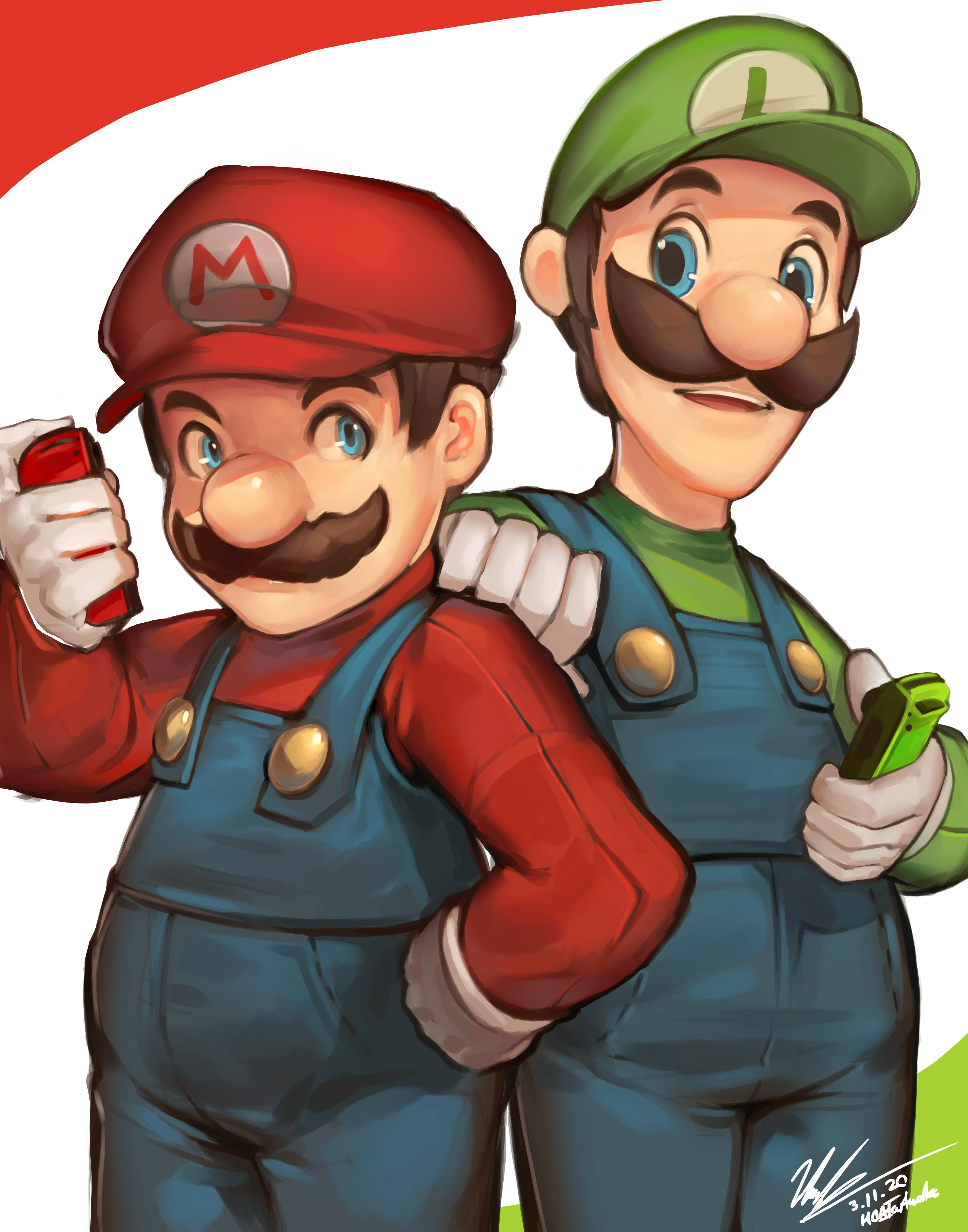 Mario And Luigi By HOAIartworks On DeviantArt mario-and-luigi-by-hoaiartworks-on-deviantart