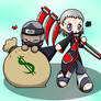 Chibi Hidan and Kakuzu