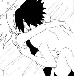 Sasusaku kiss nya