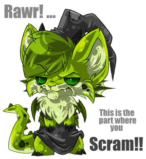 Numa - Coffee Witch says RAWR